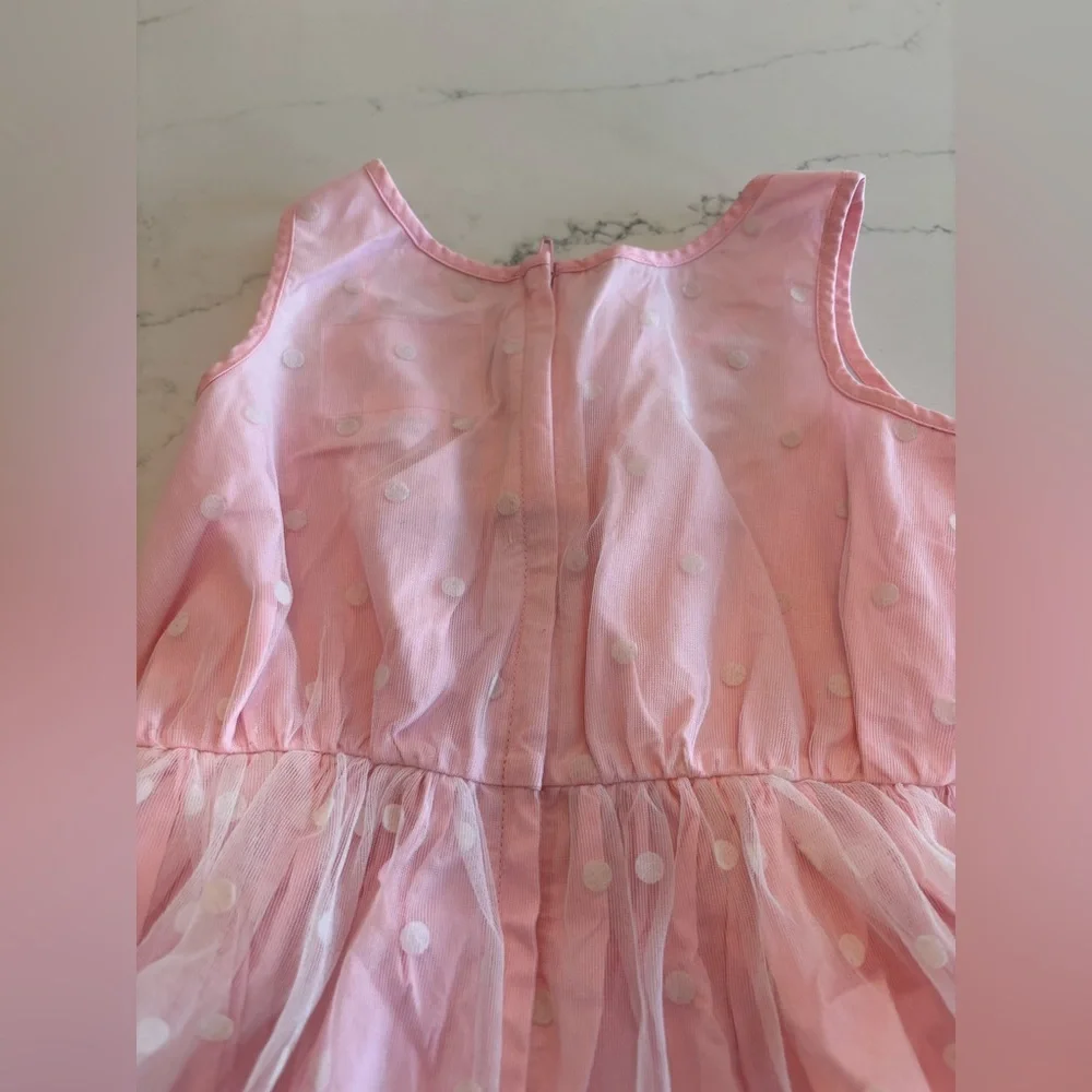 American Girl Pink Dress with Floral Trim